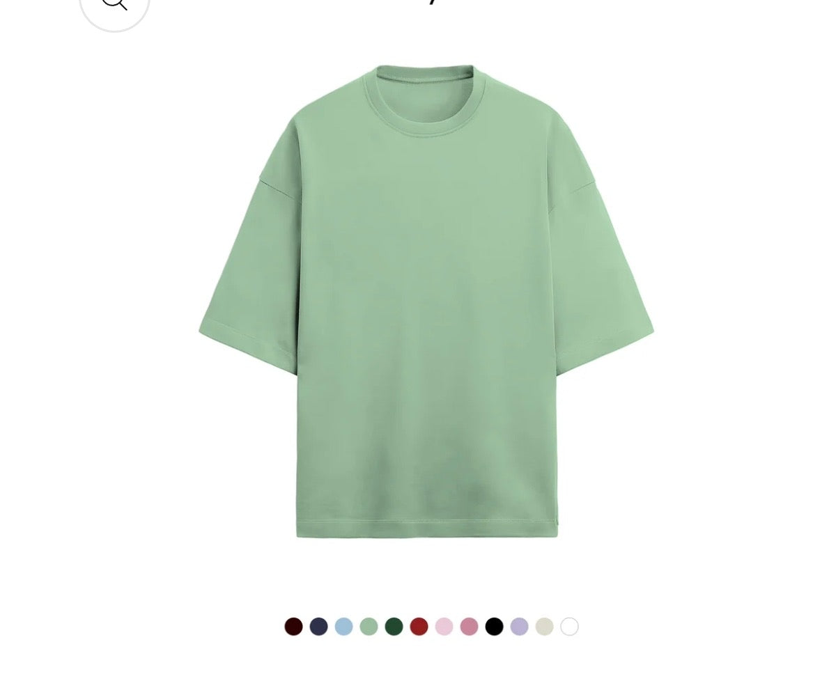 Unfamed : terry cotton oversized tee [12 colours][280 gsm]