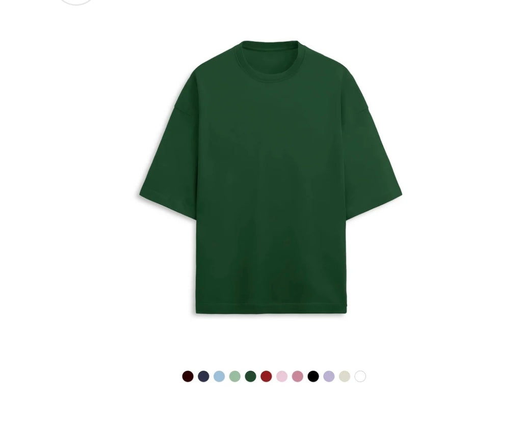 Unfamed : terry cotton oversized tee [12 colours][280 gsm]