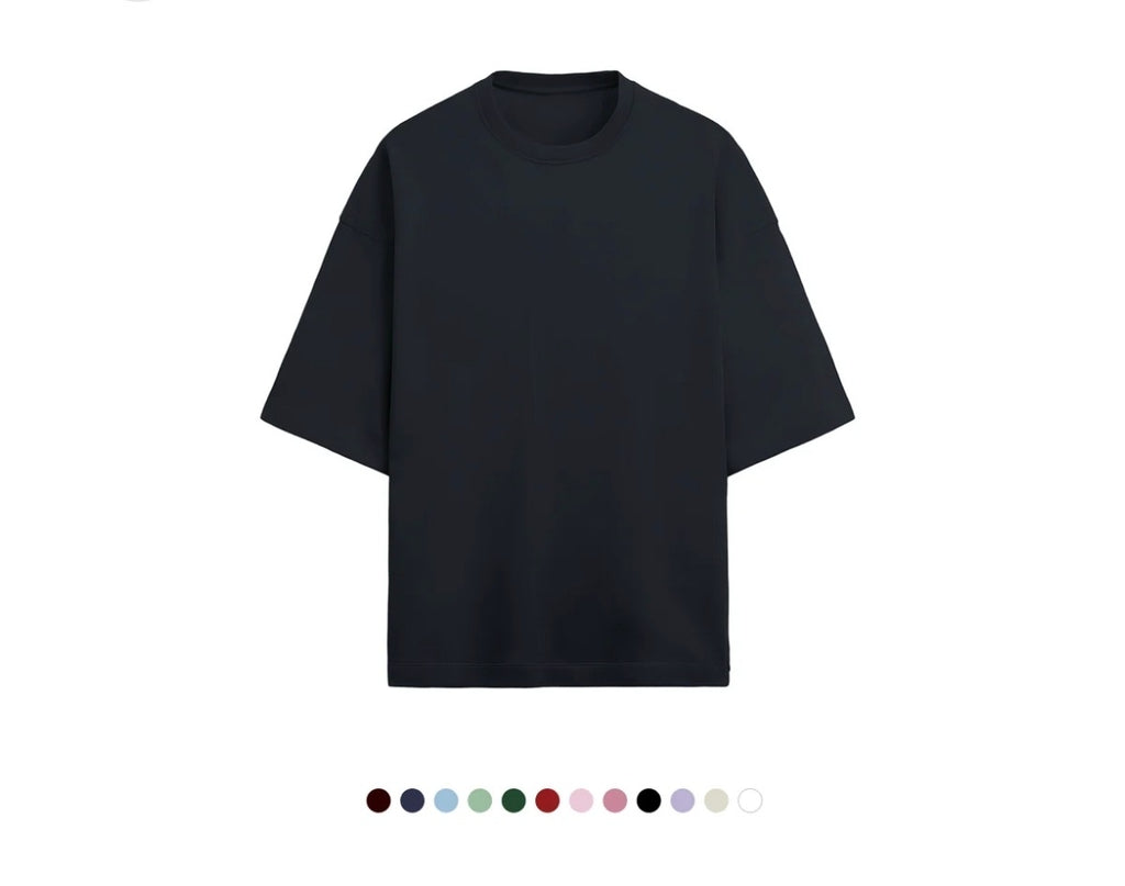 Unfamed : terry cotton oversized tee [12 colours][280 gsm]