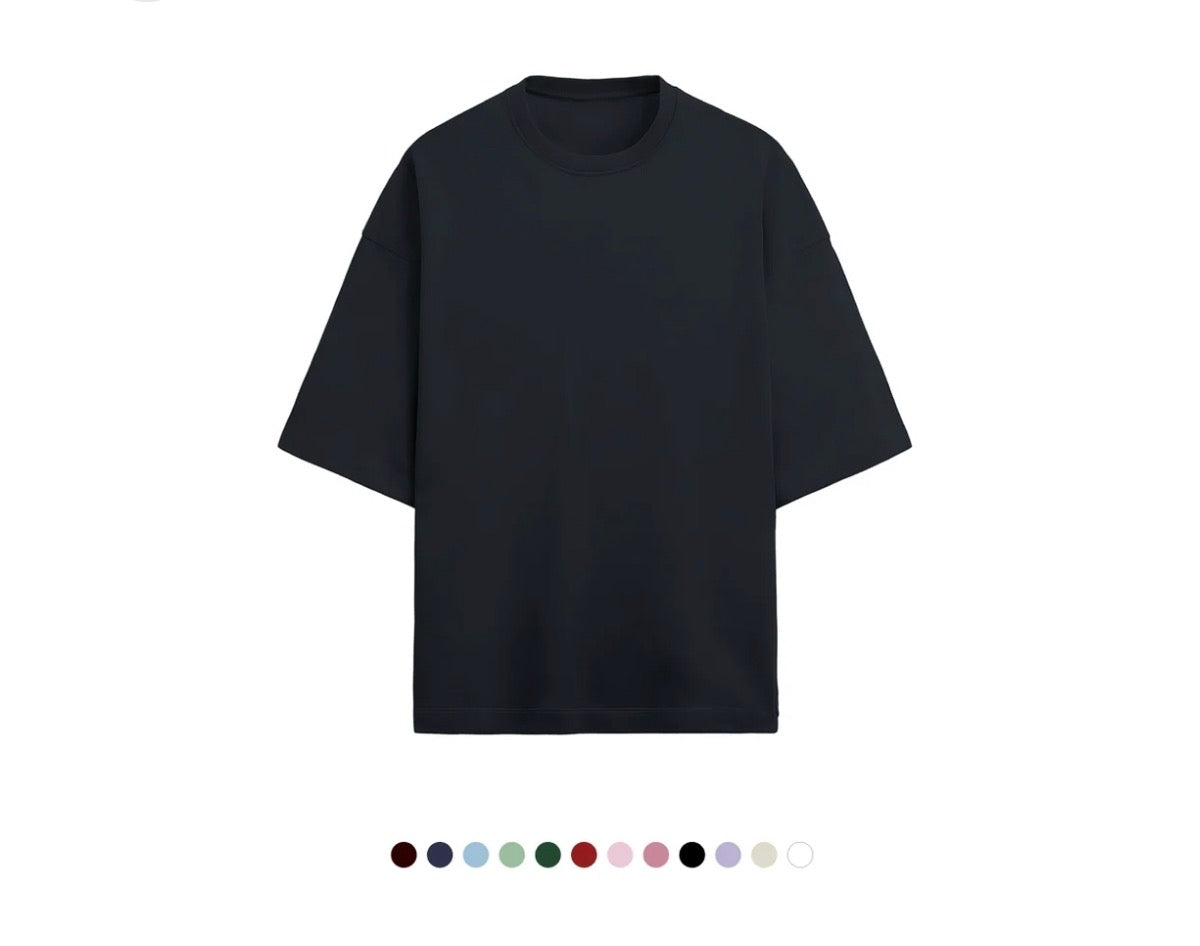 Unfamed : terry cotton oversized tee [12 colours][280 gsm]