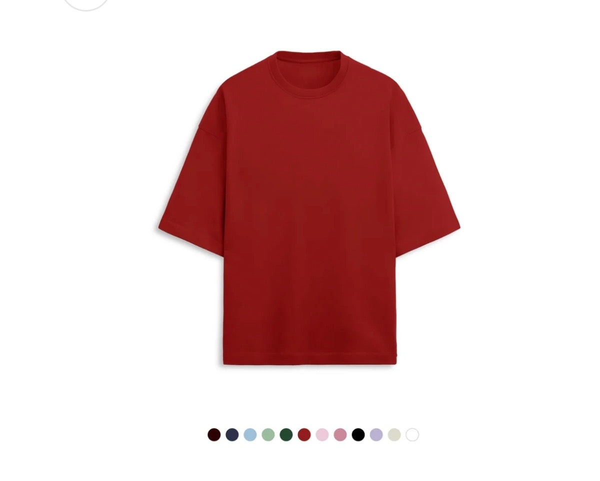 Unfamed : terry cotton oversized tee [12 colours][280 gsm]