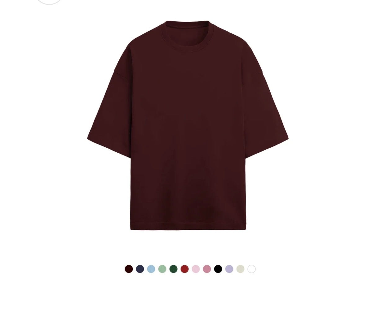 Unfamed : terry cotton oversized tee [12 colours][280 gsm]