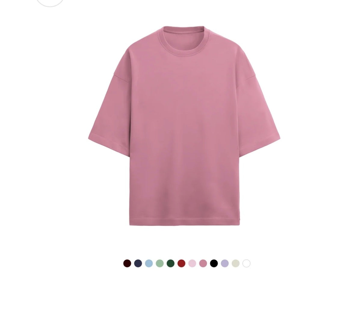 Unfamed : terry cotton oversized tee [12 colours][280 gsm]