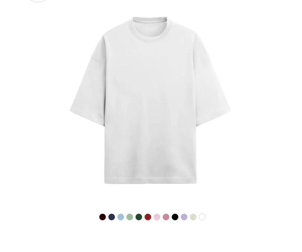 Unfamed : terry cotton oversized tee [12 colours][280 gsm]