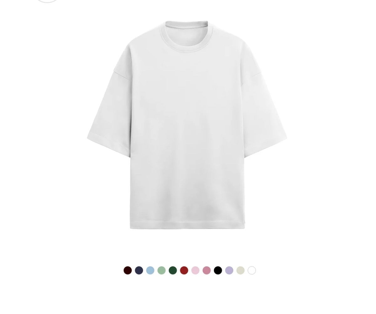 Unfamed : terry cotton oversized tee [12 colours][280 gsm]