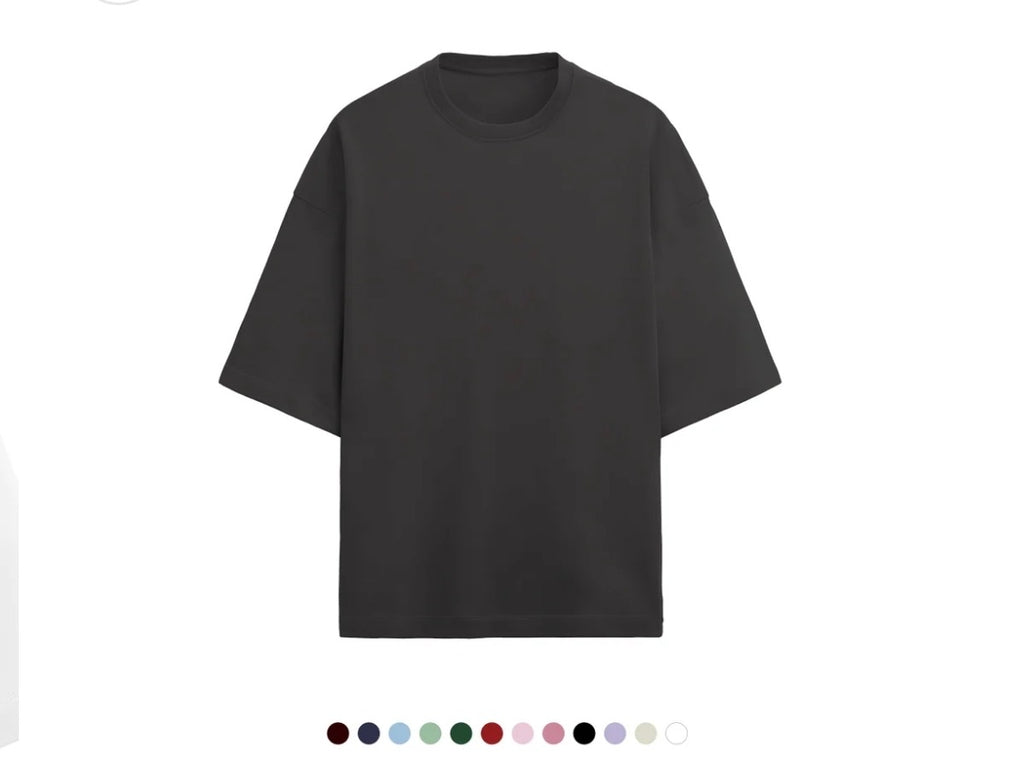 Unfamed : terry cotton oversized tee [12 colours][280 gsm]