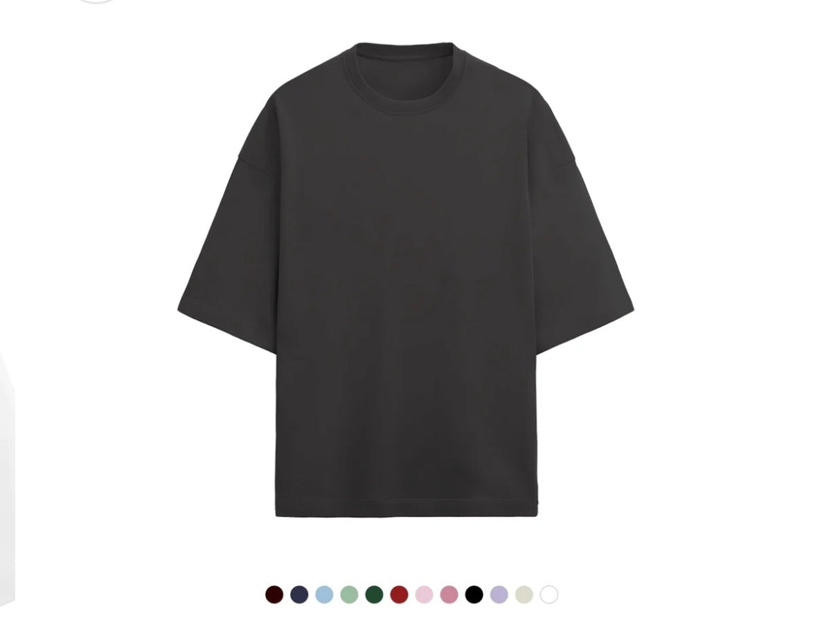 Unfamed : terry cotton oversized tee [12 colours][280 gsm]