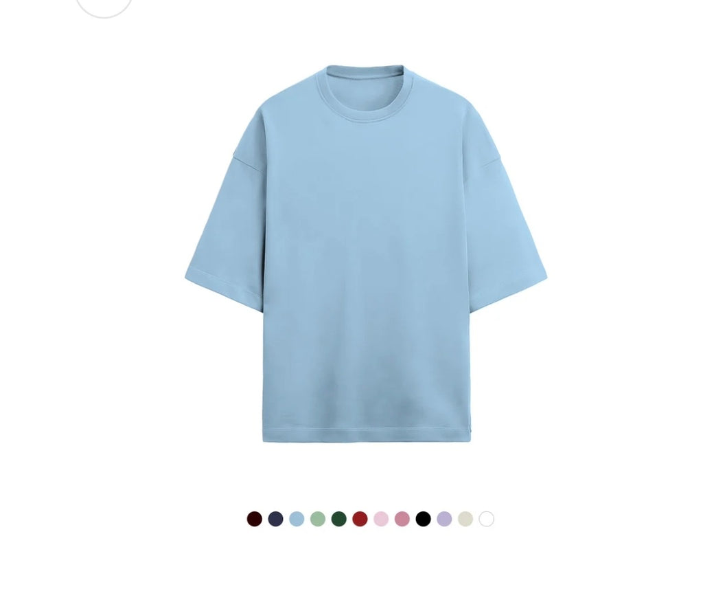 Unfamed : terry cotton oversized tee [12 colours][280 gsm]