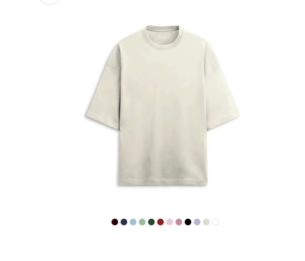 Unfamed : terry cotton oversized tee [12 colours][280 gsm]